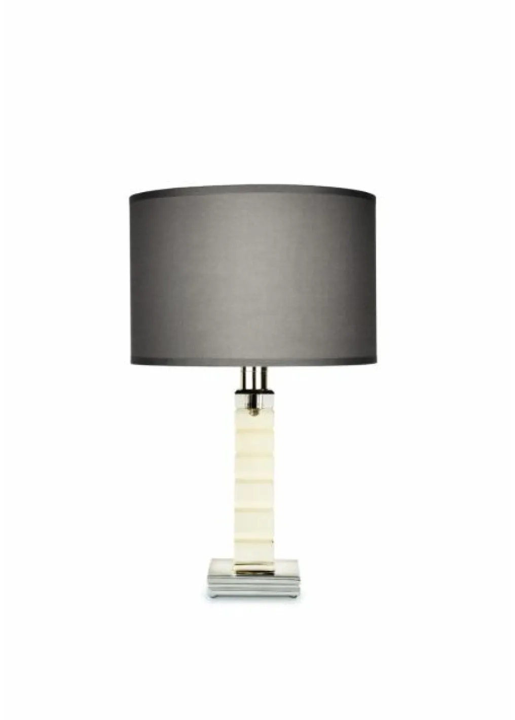 ADIANTE H434 FLANNEL-GREY LAMPSHADE TABLE LAMP