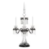 ARLEQUIN BLACK SATIN-FINISHED FLANNEL-GREY 3C-CANDELABRA