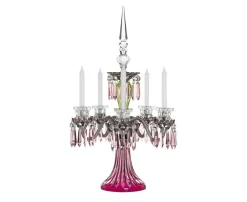 ARLEQUIN CANDELABRE 5B AMETHYSTE CHARTREUSE FLANELLE