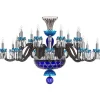 ARLEQUIN HORIZ 18L SKY-BLUE DARK-BLUE F-GREY CHANDELIER