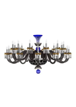 ARLEQUIN HORIZ 24L SKY-BLUE DARK-BLUE F-GREY CHANDELIER