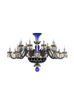 ARLEQUIN HORIZ 18L SKY-BLUE DARK-BLUE F-GREY CHANDELIER