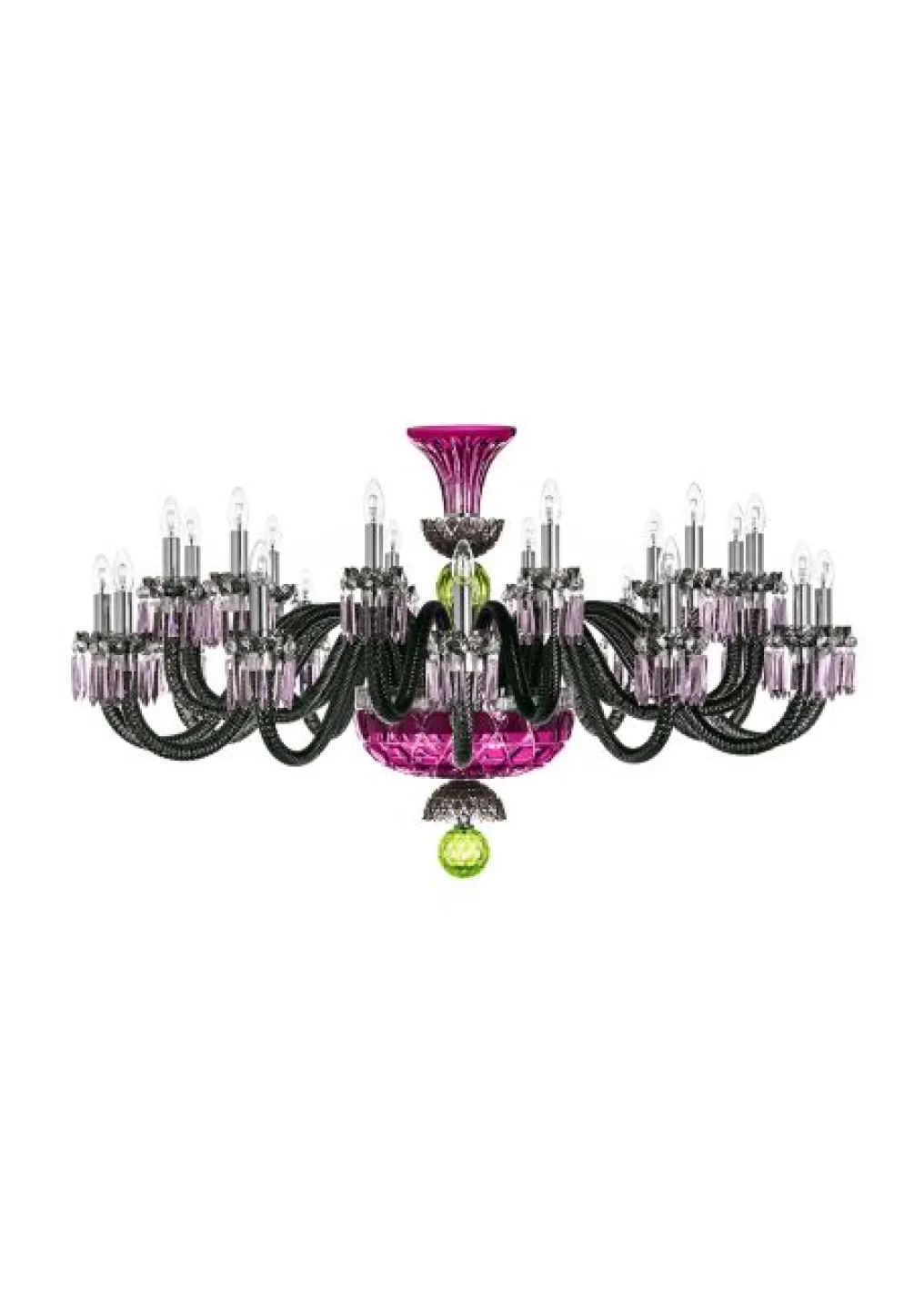 ARLEQUIN HORIZ 24L SKY-BLUE DARK-BLUE F-GREY CHANDELIER