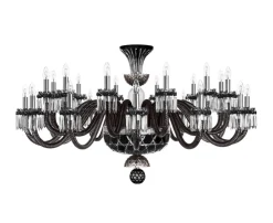 ARLEQUIN HORIZ 24L SKY-BLUE DARK-BLUE F-GREY CHANDELIER