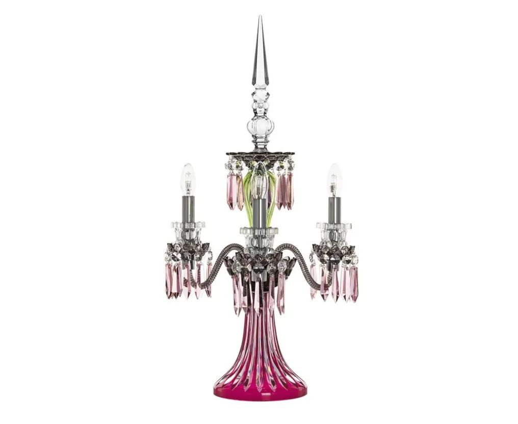 ARLEQUIN 3L AMETHYST C-GREEN F-GREY CANDELABRA