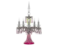 ARLEQUIN 5L AMETHYST C-GREEN F-GREY CANDELABRA
