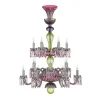 ARLEQUIN 18L AMETHYST C-GREEN F-GREY CHANDELIER