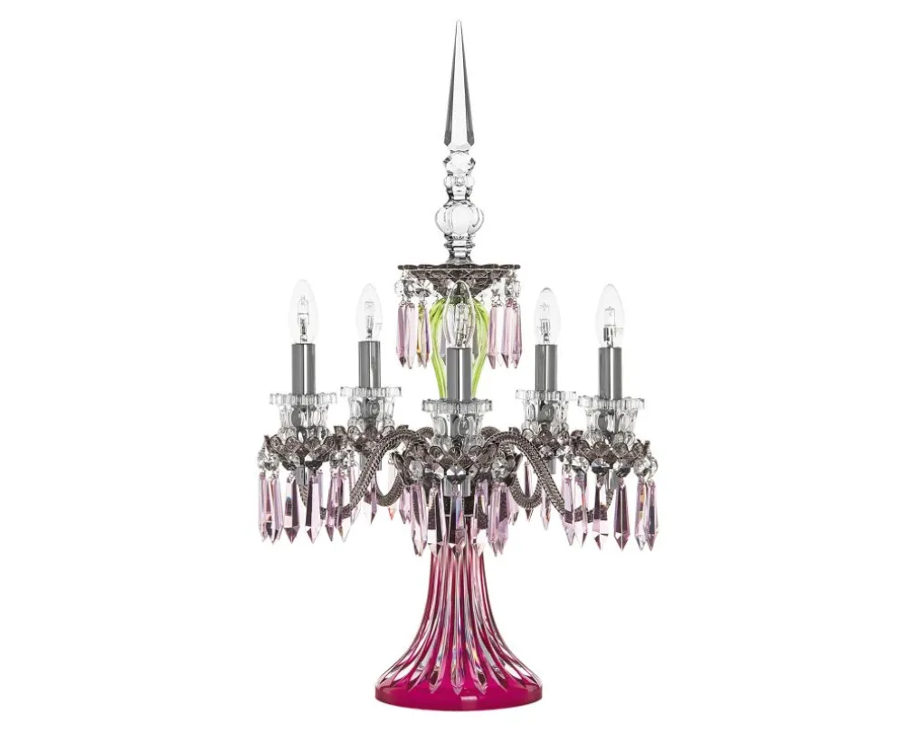 ARLEQUIN 5L AMETHYST C-GREEN F-GREY CANDELABRA