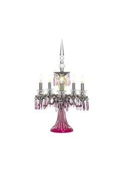ARLEQUIN 5L AMETHYST C-GREEN F-GREY CANDELABRA