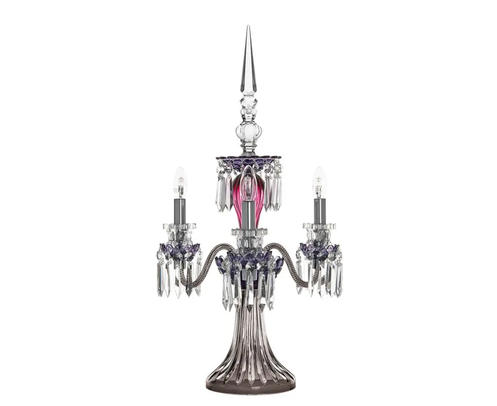 ARLEQUIN 3L AMETHYST PURPLE F-GREY CANDELABRA