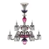 ARLEQUIN 12L AMETHYST PURPLE F-GREY CHANDELIER
