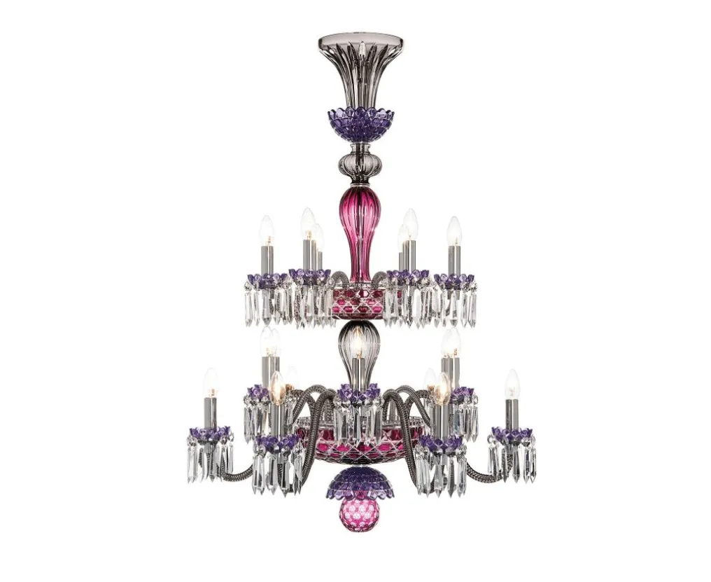 ARLEQUIN 18L AMETHYST PURPLE F-GREY CHANDELIER