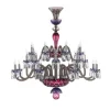 ARLEQUIN 24L AMETHYST PURPLE F-GREY CHANDELIER