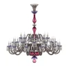 ARLEQUIN 36L AMETHYST PURPLE F-GREY CHANDELIER