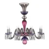 ARLEQUIN 8L AMETHYST PURPLE F-GREY CHANDELIER