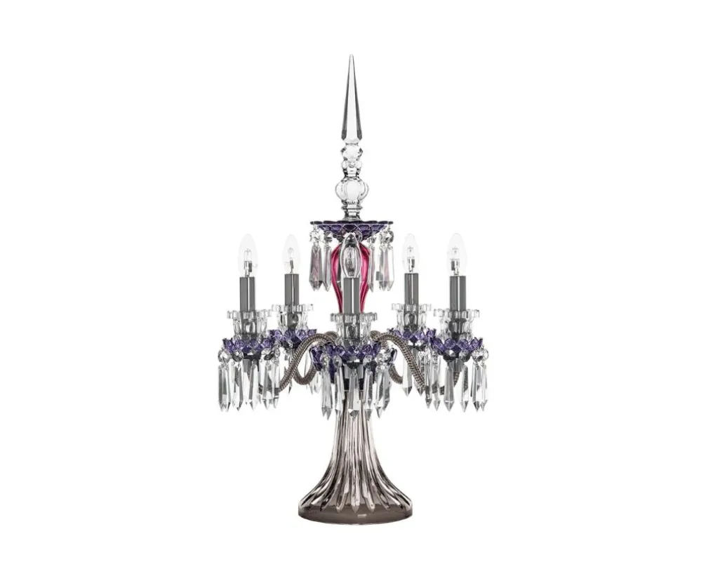 ARLEQUIN 5L AMETHYST PURPLE F-GREY CANDELABRA