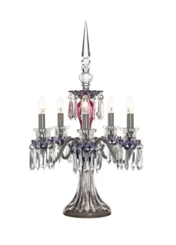 ARLEQUIN 5L AMETHYST PURPLE F-GREY CANDELABRA