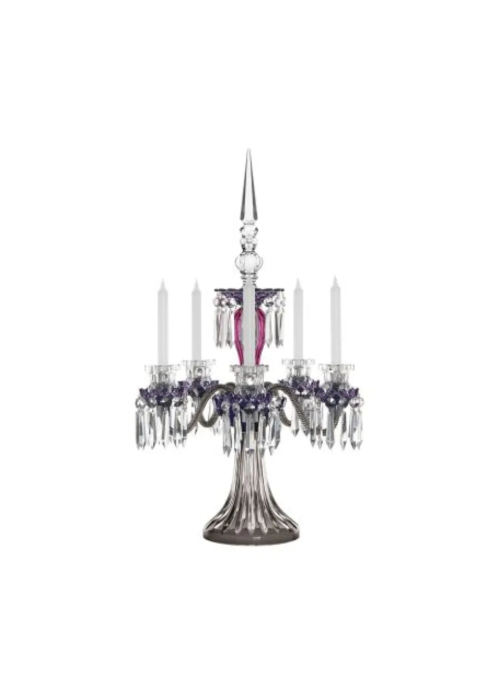 ARLEQUIN 5L AMETHYST PURPLE F-GREY CANDELABRA