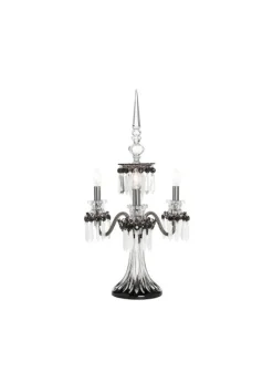 ARLEQUIN 3L BLACK SATIN-FINISHED F-GREY CANDELABRA