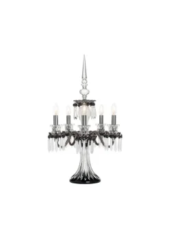 ARLEQUIN 5L BLACK SATIN-FINISHED F-GREY CANDELABRA