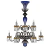 ARLEQUIN 12L DARK-BLUE BLACK F-GREY CHANDELIER