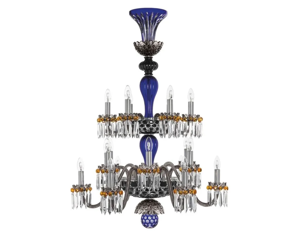 ARLEQUIN 18L DARK-BLUE BLACK F-GREY CHANDELIER