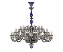 ARLEQUIN 36L DARK-BLUE BLACK F-GREY CHANDELIER