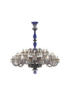 ARLEQUIN 36L DARK-BLUE BLACK F-GREY CHANDELIER