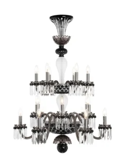 ARLEQUIN 18L DARK-BLUE BLACK F-GREY CHANDELIER