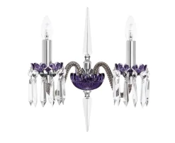 ARLEQUIN 2L FLANNEL-GREY PURPLE SCONCE
