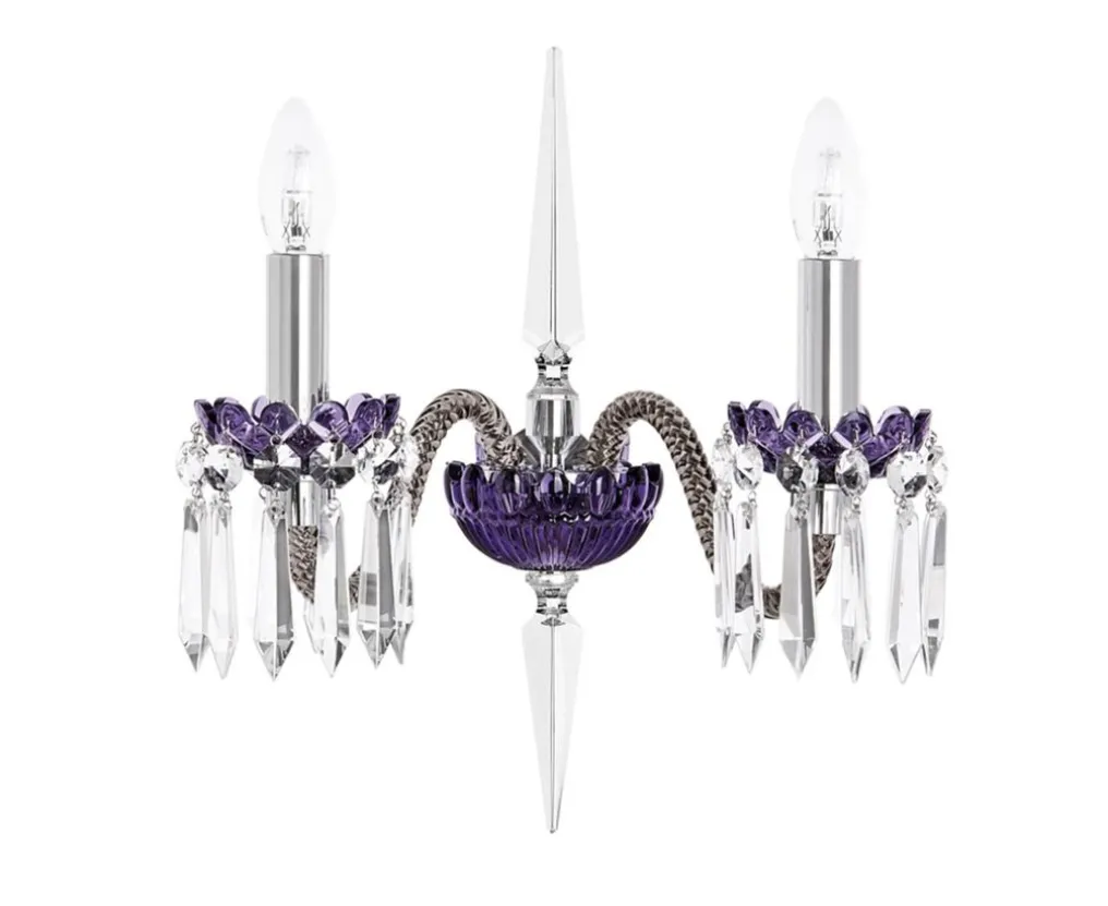 ARLEQUIN 2L FLANNEL-GREY PURPLE SCONCE