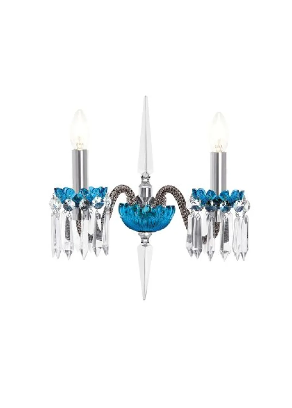 ARLEQUIN 2L FLANNEL-GREY SKY-BLUE SCONCE