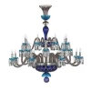 ARLEQUIN 24L SKY-BLUE DARK-BLUE F-GREY CHANDELIER