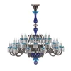 ARLEQUIN 36L SKY-BLUE DARK-BLUE F-GREY CHANDELIER