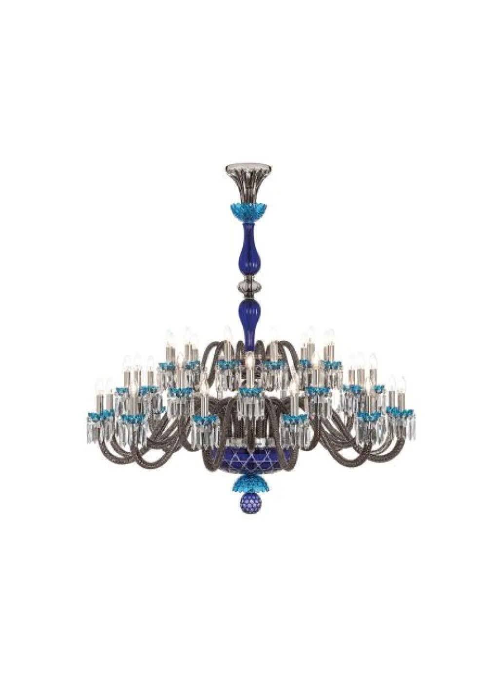 ARLEQUIN 36L SKY-BLUE DARK-BLUE F-GREY CHANDELIER
