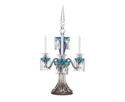 ARLEQUIN SKY BLUE DARK BLUE FLANNEL-GREY 3C-CANDELABRA