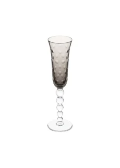 BUBBLES FLANNEL-GREY  CHAMPAGNE FLUTE