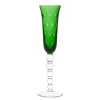 BUBBLES GREEN CHAMPAGNE FLUTE