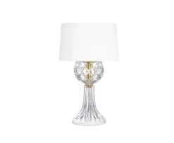 CLEAR TABLE LAMP ROYAL GOLD