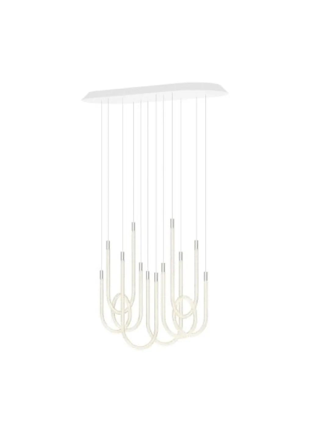Contemporary 6-light chandelier: Light by Saint-Louis