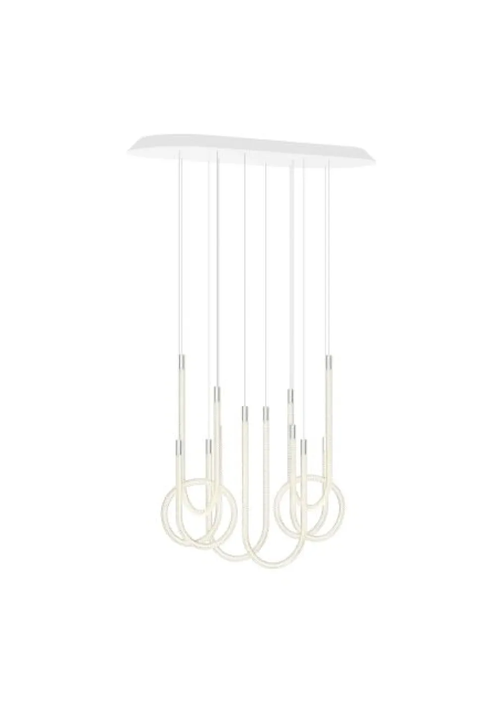 Contemporary 6-light chandelier: Light by Saint-Louis