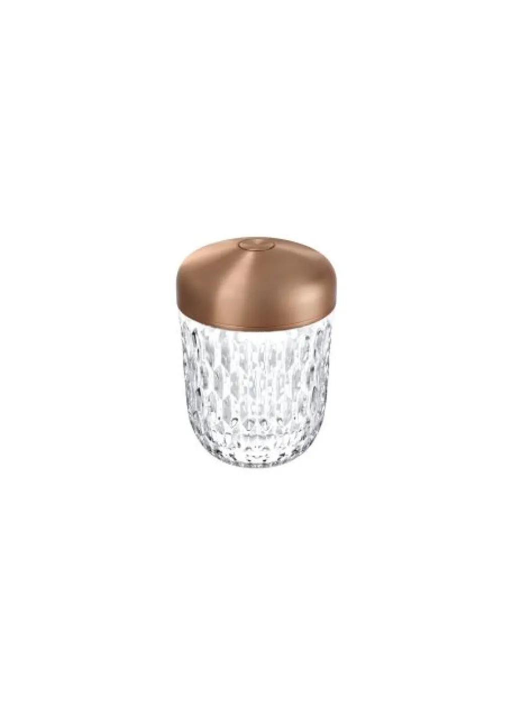 Copper-finished mini portable lamp: treat yourself to the Saint-Louis crystal lamp