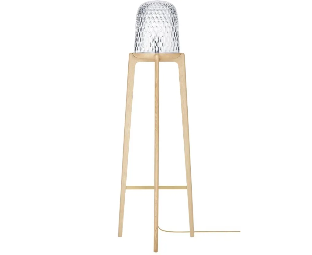 FOLIA CLEAR WOOD FLOOR LAMP