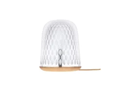 FOLIA CLEAR WOOD TABLE LAMP SATIN-FINISHED