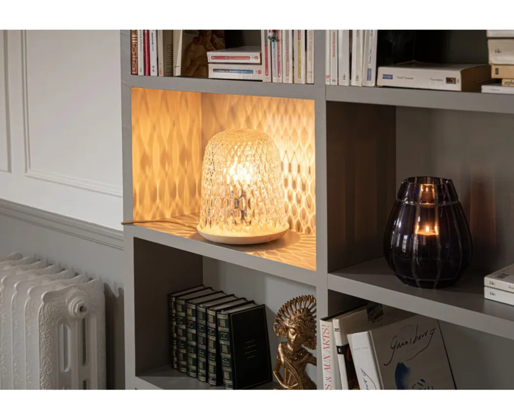 FOLIA CLEAR WOOD TABLE LAMP