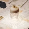 FOLIA CLEAR WOODBRUSHED BRASS FINISH PORTABLE LAMP