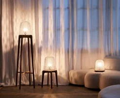 FOLIA DARK WOOD FLOOR LAMP