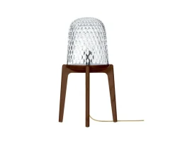 FOLIA DARK WOOD FOOTED TABLE LAMP