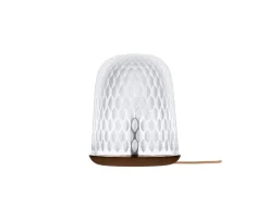 FOLIA DARK WOOD TABLE LAMP SATIN-FINISHED