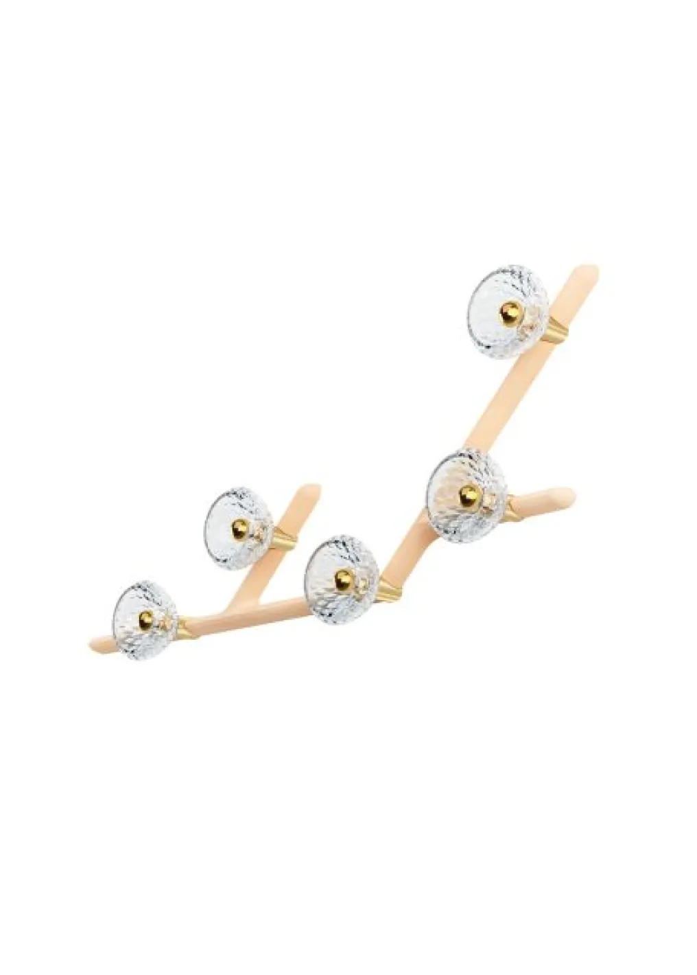 FOLIA 5L 45° UNIT CLEAR WOOD SCONCE